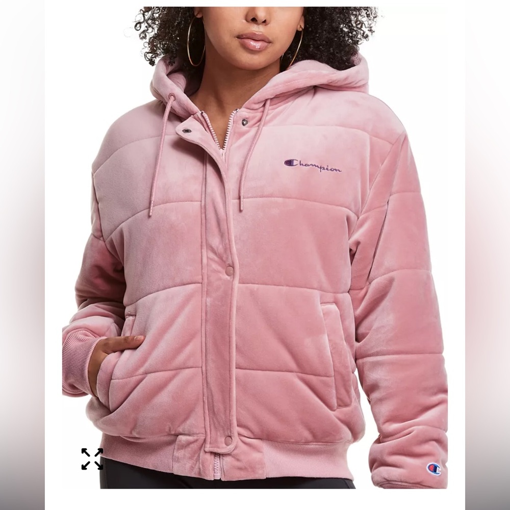 NWT Champion Women’s Hooded Velour Jacket. Size XL